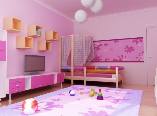 3d interior of the children's room